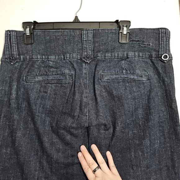 Common Genes Women's Mid-Rise Bootcut Jeans Size 12 Large Dark Blue Stretch - Picture 4 of 6